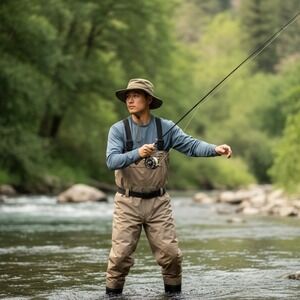 RedHead Finley River Stocking Foot Chest Waders Tan Size XL bone dry